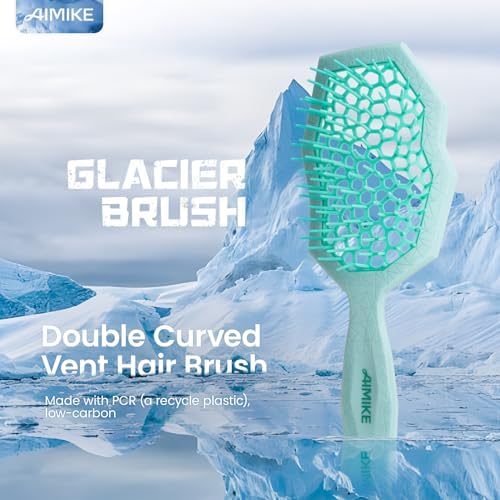 AIMIKE Glacier Detangler Brush for Curly Hair, Wet & Dry Hair Brush - Image 2