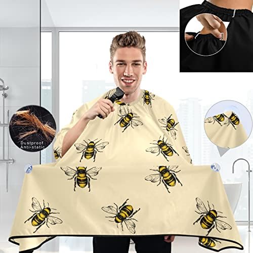 Barber Capes Polyester Hair Cutting Salon Cape with Snaps Beard Bib Hairdresser Gown Stylist Cape For Men Women - Image 3