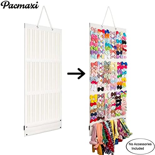 PACMAXI Baby Girl Hair Bows Holder, Hair Clips Storage Hanger For Ribbons - Image 2