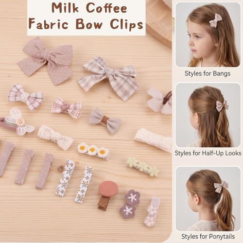 Needbrock 20 Pcs Baby Hair Clips Bow Accessories for Girls Toddlers Kids - Image 5