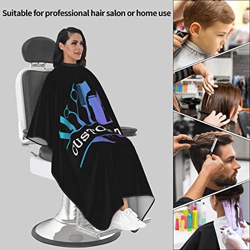 Barber Cape Hello Girl Gorgeous Glitters Eyelash Salon Apron Hair Cutting Cape Barbershop Kits For Women 55''X66'' - Image 6