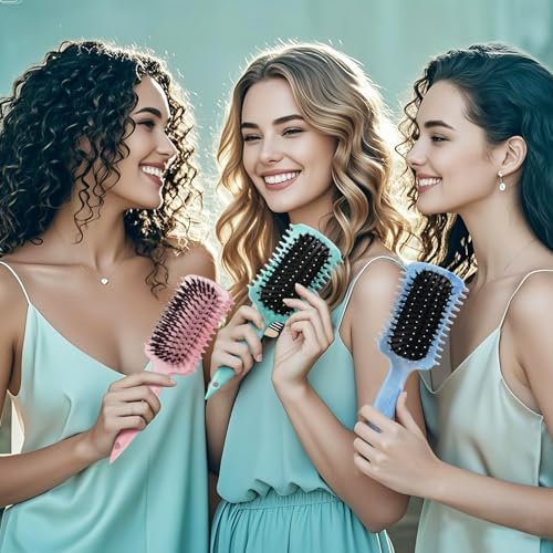 Curl Defining Brush, Curly Hair Brush Products for Effortlessly Detangling Shaping and Styling Women's Men's Curls on All Wet or Dry Hair Types, Reduces Frizz (Marble Purple) - Image 7