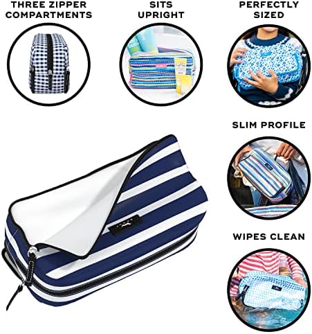 SCOUT 3-Way Toiletry Bag for Women- Travel Makeup Organizer, Nantucket Navy - Image 2