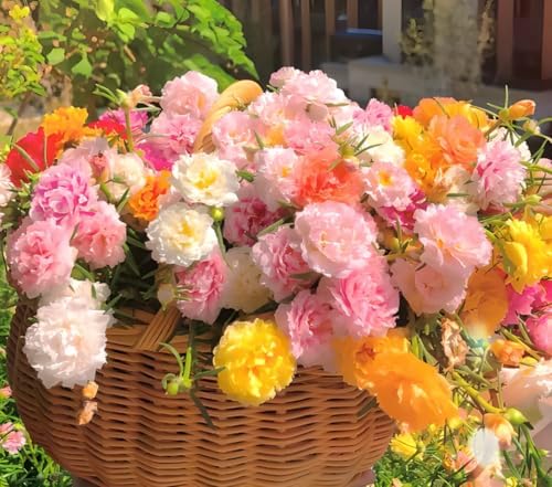 10,000+ Moss Rose Seeds – Heirloom Portulaca Seeds – Easy to Grow, Fast-Growing Annual Flower – Mixed Colors – Drought Tolerant, Non-GMO Ground Cover for Garden Landscaping - Image 2