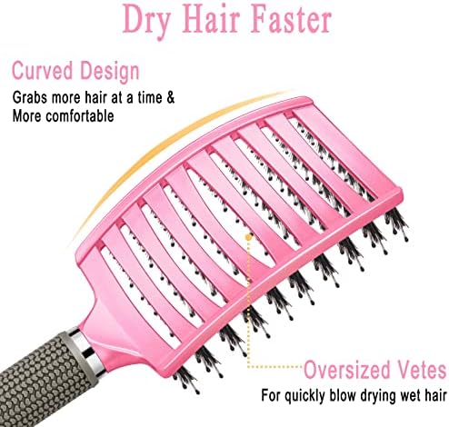 Pain-Free Detangling Brush for Women & Kids, Wet & Dry Hair, All Hair Types - Image 6