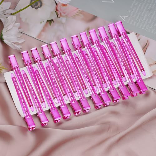 Bantoye 24Packs Duck Bill Clips 3.35 Inch Metal Alligator Clip, Bright Pink - Image 4