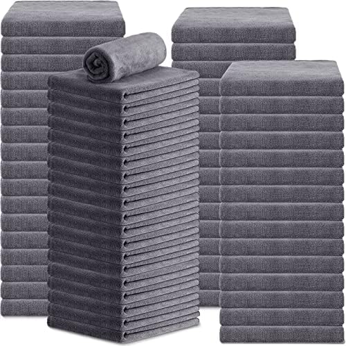 Newwiee 72 Pack Salon Towels Bleach Proof Hair Towel 18 x 30 Inch, Grey by Newwiee