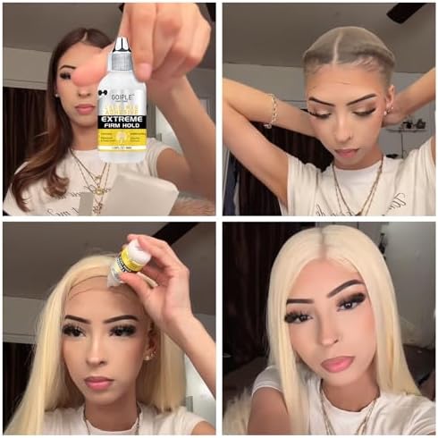 Goiple Wig Glue for Lace Front Wigs, Waterproof Lace Front Wig Glue for Wigs, Strong Hold Transparent Lace Adhesive for Hair Replacement Invisible Hair Bonding Wig Adhesive(1.28 fl oz) - Image 5