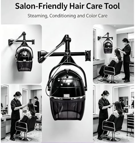 Wall Mounted Hair Steamer with Adjustable Swing Arm for Barber Hair Perm - Image 5
