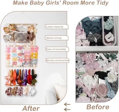 kangaroo Headband Holder Hair Bows Organizer for Baby Girls Nursery Decor - Image 6