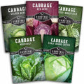 Cabbage Seeds 5 Variety Seed Pack - Survival Garden Seeds by SurvivalGardenSeeds