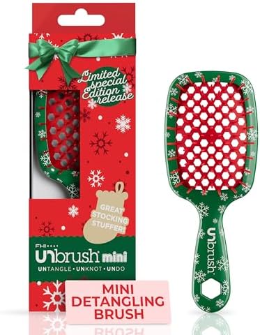 UNbrush Mini Holiday Hair Brush for Pain-Free Brushing On All Wet/Dry Hair Types by Unknown