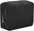 E-Tree Makeup Bag, Big Travel Make up Pouch, Zipper Large Cosmetic Brush Skin Care Case, Toiletry Bags for Traveling Women Man,Tech Electronic Organizer,Small Canvas Storage for Personal Items,Black by E-Tree