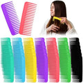 42 Pcs Wide Tooth Comb, Large Hair Detangling Comb, Wide Tooth Comb for Curly, Wet Dry Hair, No Handle Large Detangler Comb Styling Shampoo Comb, 7 Colors by Tobeelec