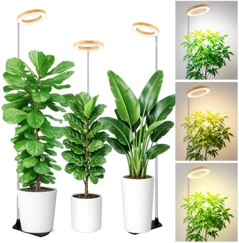 Grow Lights for Indoor Plants, 6.3" Full Spectrum Plant Light with Base by LBW