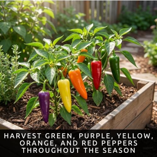 Five Color Pepper Seeds for Planting Sweet Pepper Mix - 100 Premium Seeds - Image 2