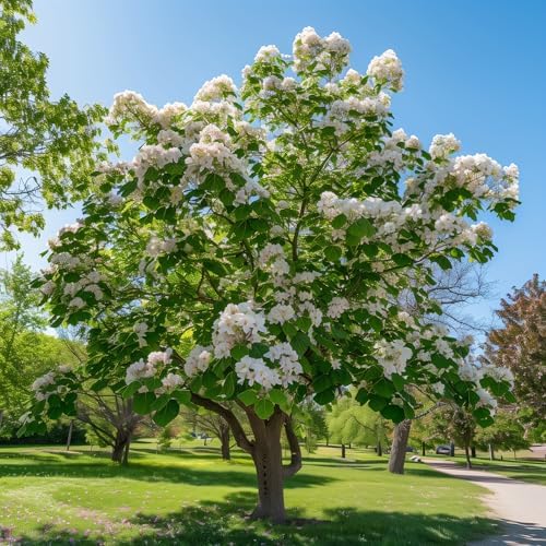 2 Northern Catalpa Trees - 10-16" Tall Live Plants - 4" Pots - Image 5