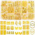 190 Pcs Gold Hair Jewelry for Braids & Dreadlocks - Loc Jewelry with Ring Cuffs, Clips, Charms & Decorations for Men, Women & Girls by Belinreli