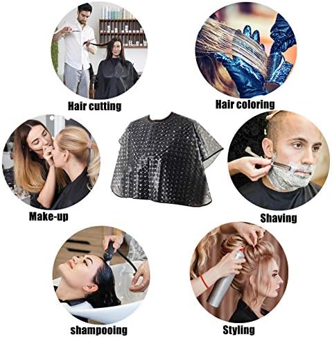 Short Waterproof Hair Dye Cape, Salon Cover for Hair Color,Shampoo - Image 7