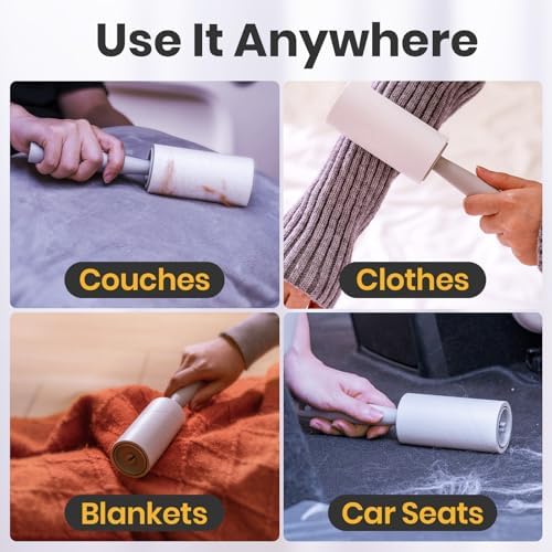DELOMO Lint Roller for Pet Hair Extra Sticky, Mega Value Set of 1000 Sheets - Image 6