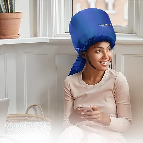 Granteva Hair Dryer Bonnet w/A Headband Integrated that Reduces Heat Around Ears & Neck - Blow Dryer Attachment for Hair Dryer, Speeds Up Drying Time - Image 6