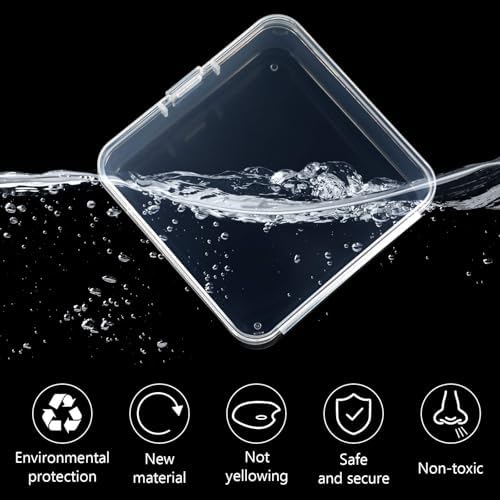 Jetec 18 Pieces Small Clear Plastic Storage Box, 2.9 x 2.9 x 1 Inch - Image 3