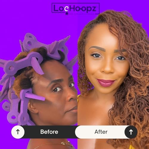 – 10 Long Hair Foam Curling Loops for Microlocs & Sisterlocks, No Heat Hair Curlers for Natural Curls, Soft Sleep-Friendly Rollers for Textured Hair. - Image 4