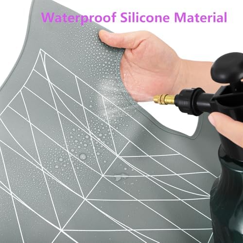 yarlung Hair Cutting Collar Silicone Salon Hair Cutting Guide Cape, Grey - Image 6