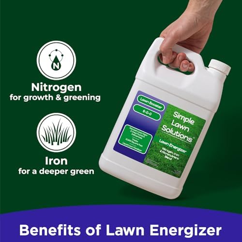 Commercial Grade Lawn Energizer - Grass Fertilizer Booster with Nitrogen, Iron, Micronutrients - Liquid Turf Spray Concentrated Fertilizer- Any Grass Type - Simple Lawn Solutions (1 Gallon) - Image 2