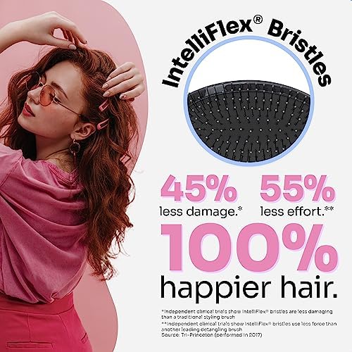 Wet Brush Original Detangler Hair Brush, Dark Gray Leopard (Safari), Ultra-Soft IntelliFlex Bristles, Detangling Bristles Glide Through Tangles (Wet & Dry Hair), Women & Men (Pack of 2) - Image 4