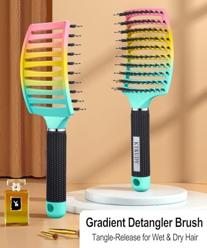 Detangling Brush for Women & Kids, Wet & Dry Hair, All Hair Types - Image 2