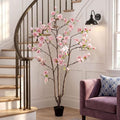 Giegxin 6 FT Tall Artificial Magnolia Tree, 72 Inches Faux Magnolia Trees Realistic UV-Resistant Flower Leaves Plant with Pot for Patio Home Office Wedding Living Room Indoor Outdoor Decor(Deep Pink) by Giegxin