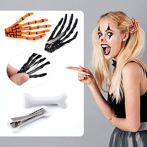 ASTARON 12 Halloween Hair Clips Scrunchies Accessories Set, Girls Dress Up - Image 2