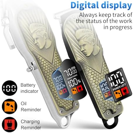 HIENA PRO Professional Hair Clippers for Men Clippers and Trimmer Set - Image 5