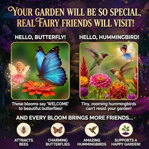 Fairy Garden Seed Kit | 5 Flower Varieties for Pollinators | Indoor,Outdoor - Image 6