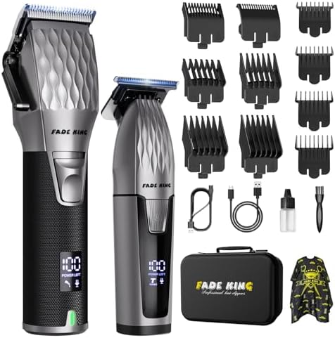 FADEKING® Hair Clippers for Men, Cordless Barber Clipper & Trimmer Kit by FADEKING