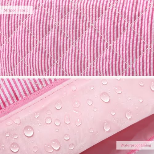Personalized Hair Tool Travel Bag for Dyson,Pink Initial M - Image 2