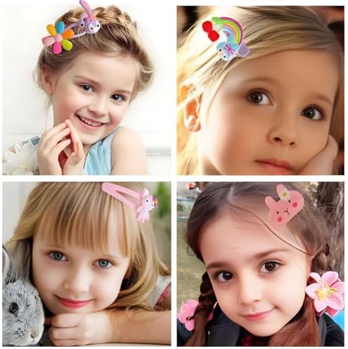 62PCS Hair Accessories Set - Toddler Girls Barrettes, Flower, Rainbow, Candy Fruits, Hair Pins, Cute Clips for Kids (Style 5) - Image 5
