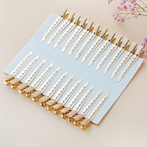 Bantoye 24 Packs Duck Bill Clips 2.75 Inch Metal Alligator Clip, Gold - Image 5