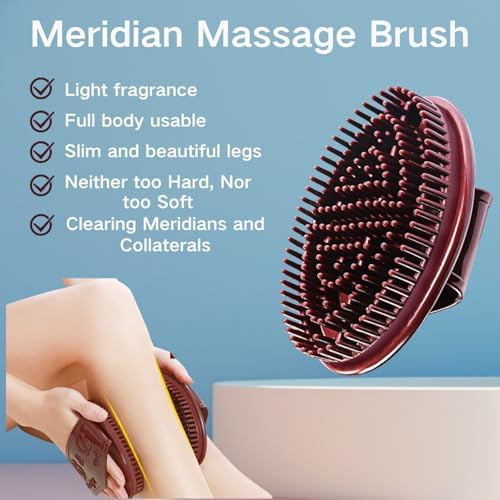 2Pcs Meridian Massage Brush, Full Body SPA Relaxation Massager Brush, Acupressure Meridian, Scalp Massage, Full Body Relaxation Comb,Beauty Salon Professional MeridianBrush - Image 2