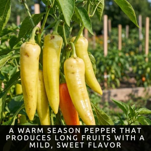 100 Banana Pepper Seeds | Sweet Mild Pepper Seeds for Planting - Image 2