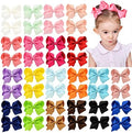 YHXX YLEN 40PCS 4.5 Inch Hair Bows for Girls, Grosgrain Ribbon Toddler Bows by YHXXYLEN