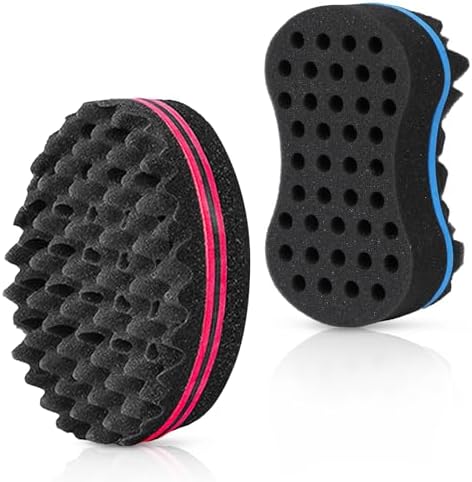 2pcs Hair Sponge Twist Comb, Curl Comb and Twist Brush for Men's Curls and Women's Natural Hair by SUPAZE