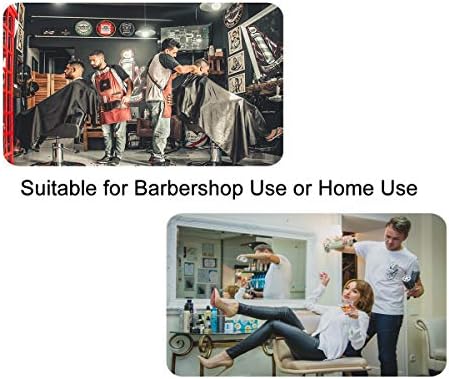 Pelocapa Barber Cape for Men, Haircut Cape with Snaps, Professional Salon Cutting Cape, Large Waterproof Hairdressing Cape Gown Apron for Hairstylist- 63”× 56”(Barbershop Pattern) - Image 7