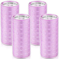 WILLBOND 4 Pcs Aluminum Thermal Hair Rollers for Women, 4.7 X 2 Inch,Purple by Willbond+Technology+Limited