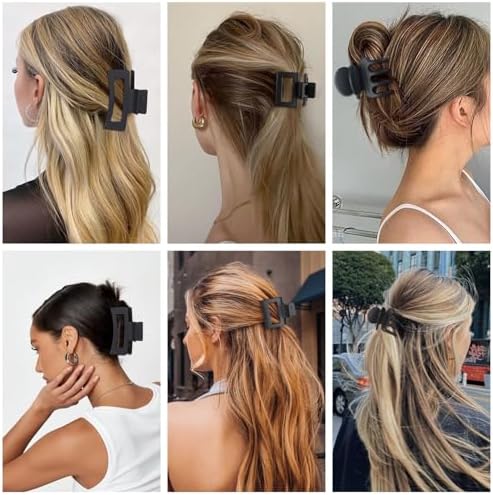 SMKSL 12 Pcs Hair Claw Clips for Women & Girls 3 Styles Hair Accessories - Image 7