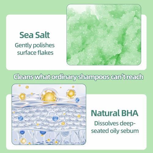 Rosemary Scalp Scrub Exfoliator for Oily Scalp Deep Clean 10.58 oz - Image 3