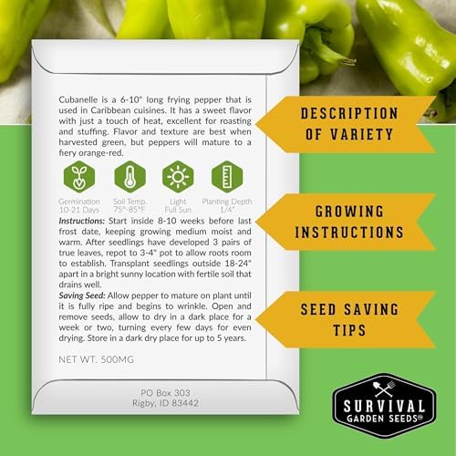 Pepper Seeds Collection - 4 Variety Pack for Planting - Image 2