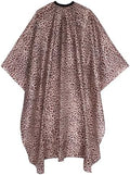 Waterproof Leopard Hair Cutting Cape - 64" x 56" Salon Cape with Adjustable Neckline for Professional Stylists and Home Use by AIHOPESTO