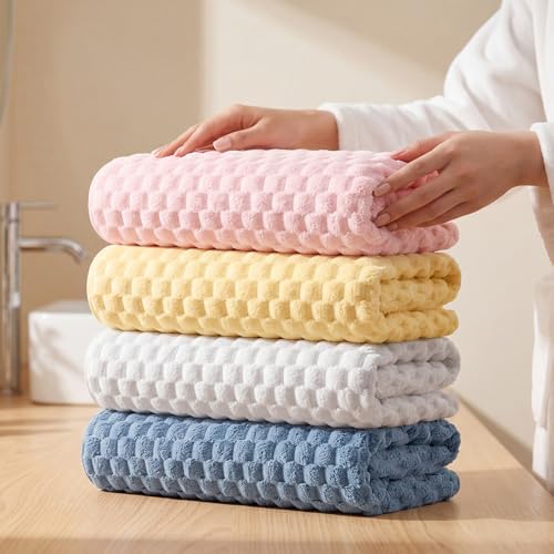REDKISS 4 Pack Microfiber Bath Towels, Quick Dry, Super Soft, 27"x55" - Image 4